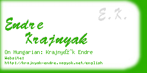 endre krajnyak business card